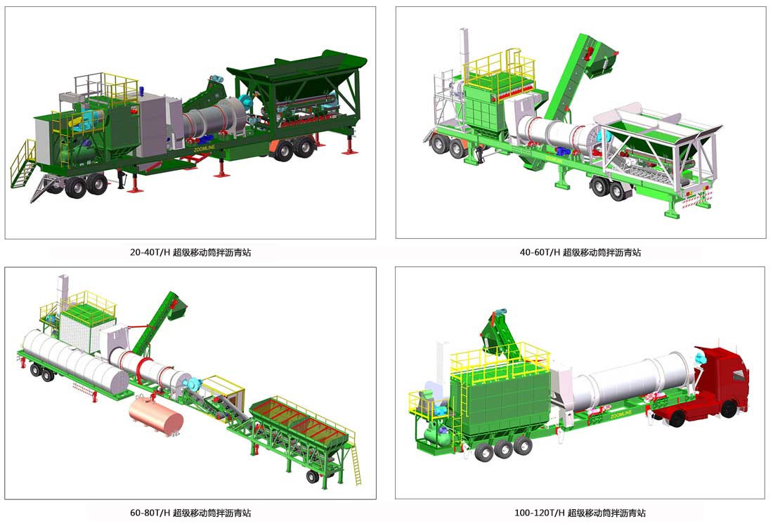 超級(jí)移動(dòng)筒拌式瀝青攪拌站
